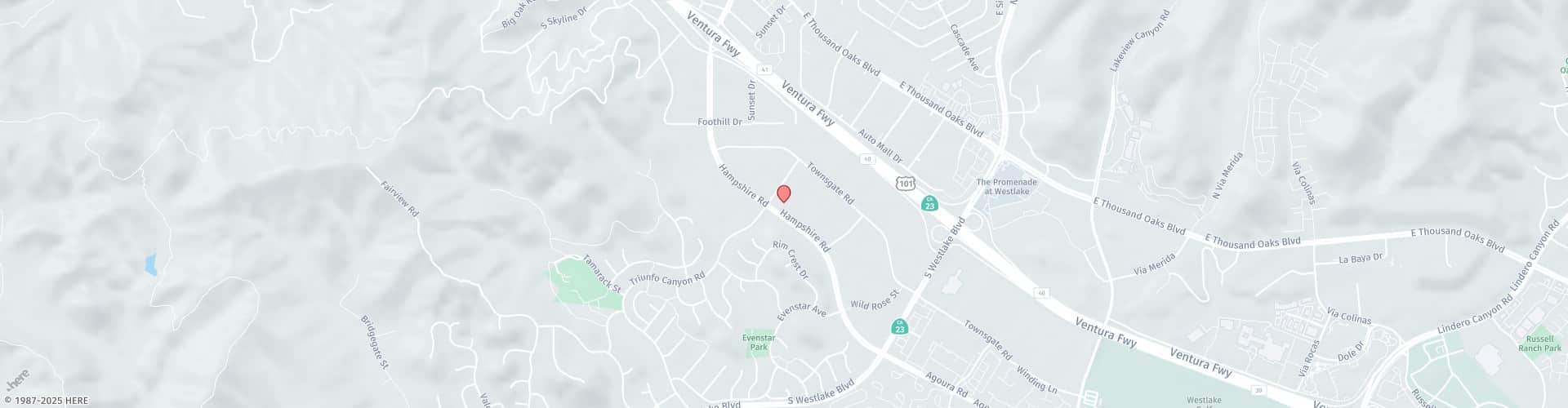 Location Map: 696 Hampshire Road, Ste 110 CA,  91361