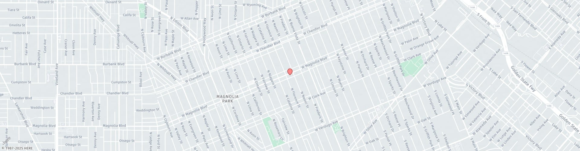 Location Map: 2720 W. Magnolia Blvd. Burbank, CA 91505