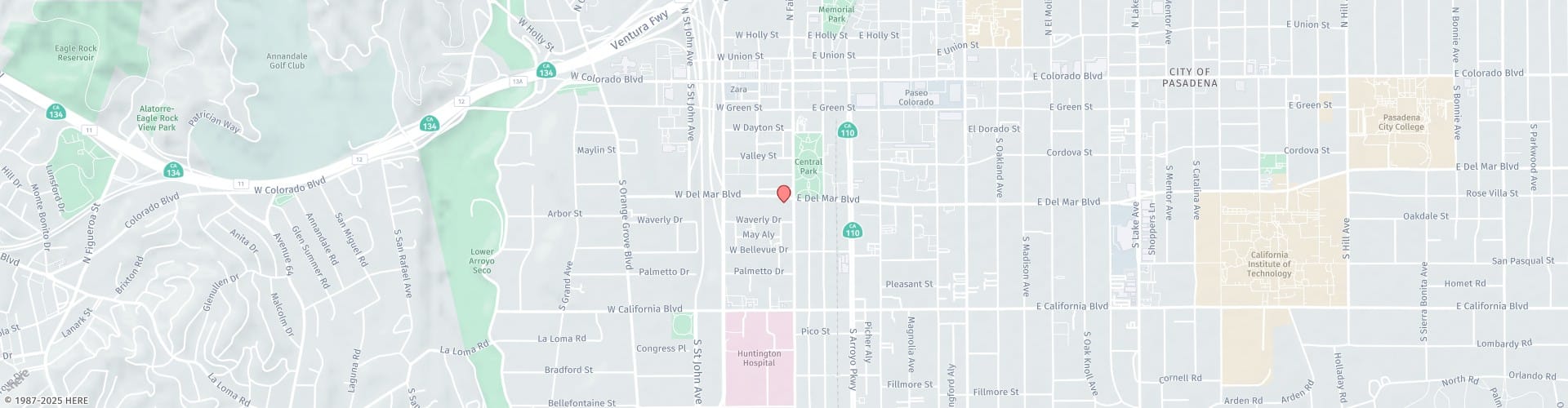 Location Map: 301 S Fair Oaks Ave. Pasadena, CA 91105