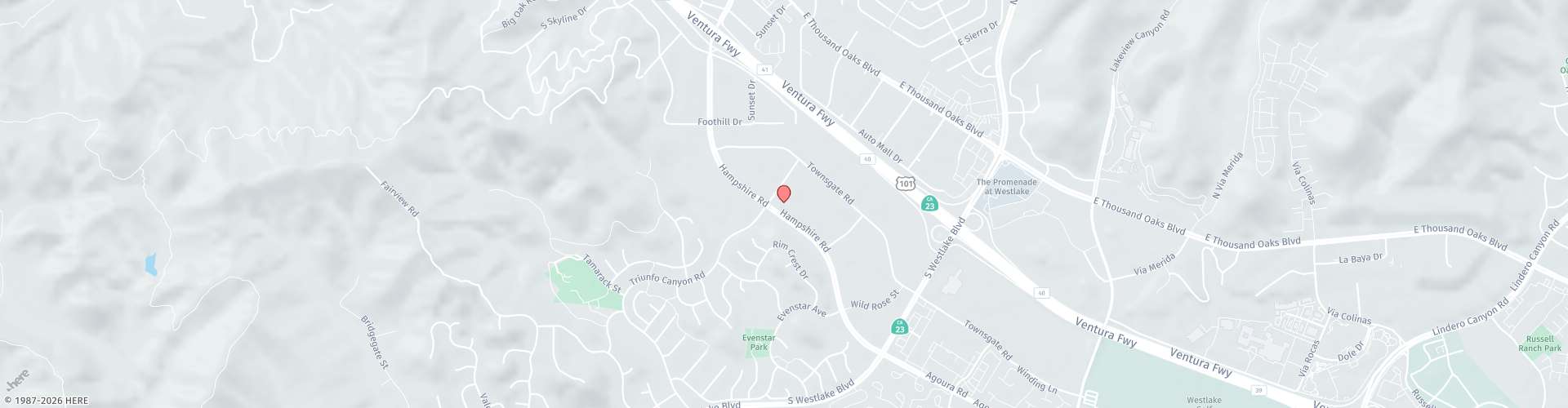 Location Map: 696 Hampshire Road, Ste 110 CA,  91361