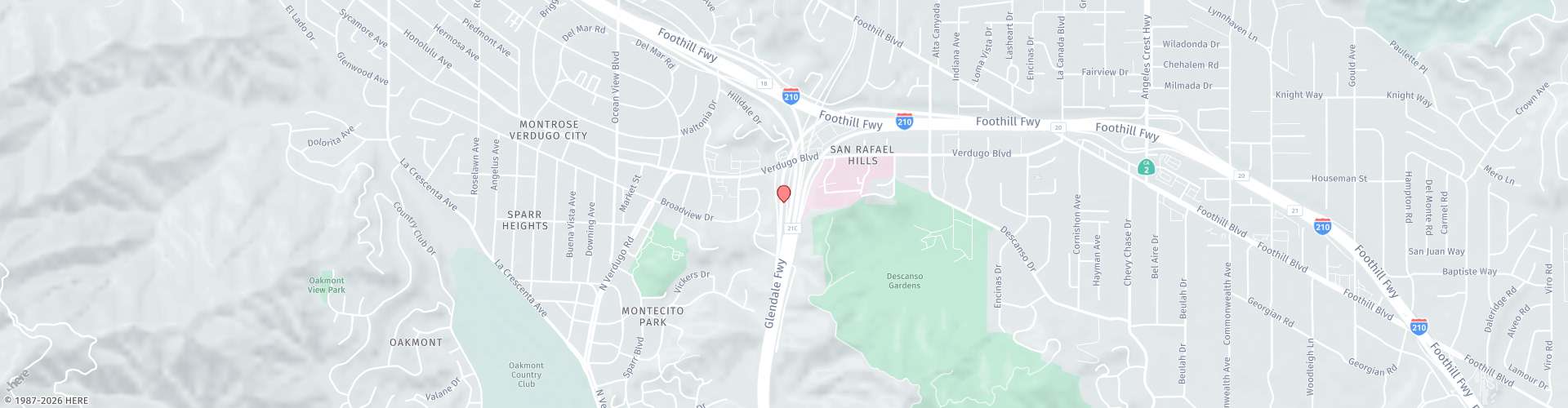 Location Map: 1818 Verdugo Blvd. La Cañada, CA 91208